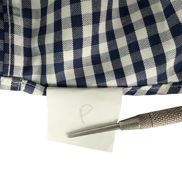 Kenneth Cole Reaction Mens Button-Up Black & White Checkered Non-Iron Shirt M - Picture 12 of 12